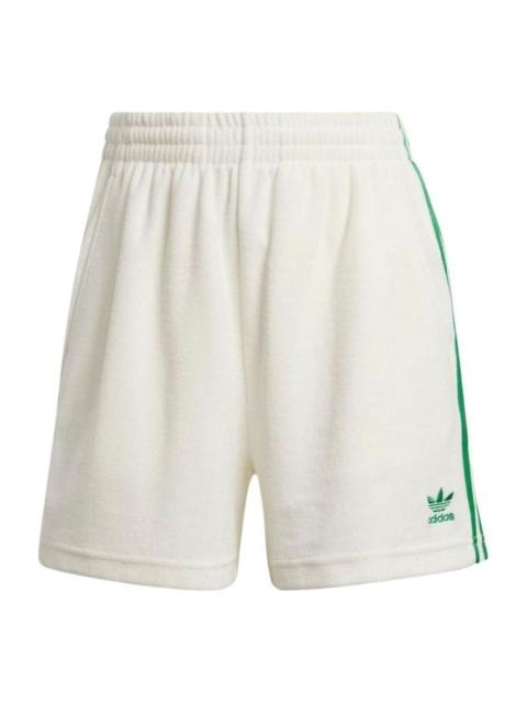 adidas (WMNS) adidas Originals Resort Shorts Asia Sizing 'White Green' JH0617