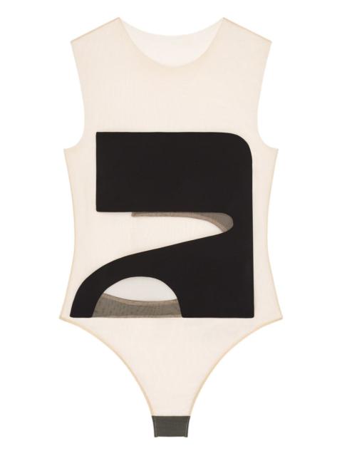 courrèges cut-out illusion bodysuit