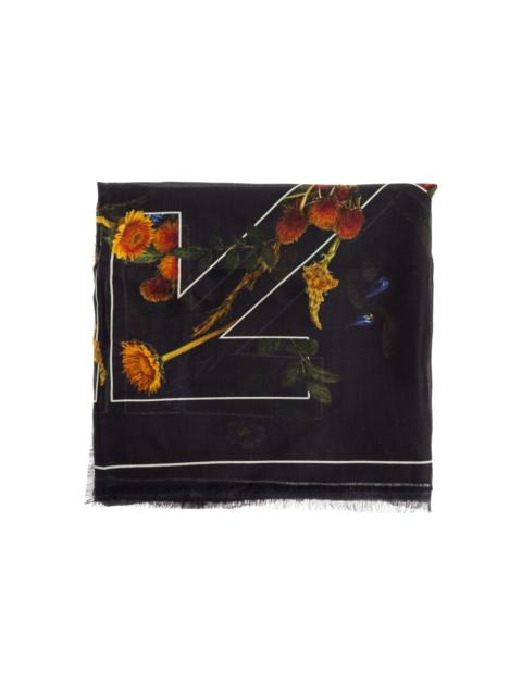 Off-White floral-print scarf