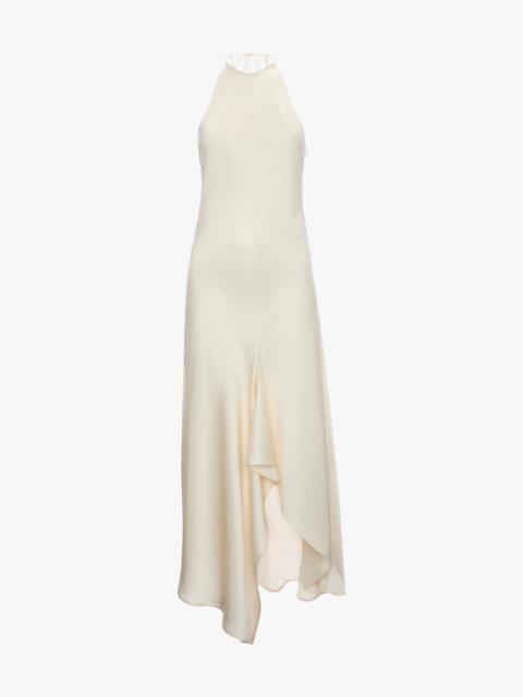 Victoria Beckham Halter Neck Midi Dress In Elderflower