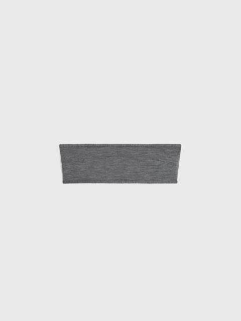 Totême Binding-edge bikini top grey melange
