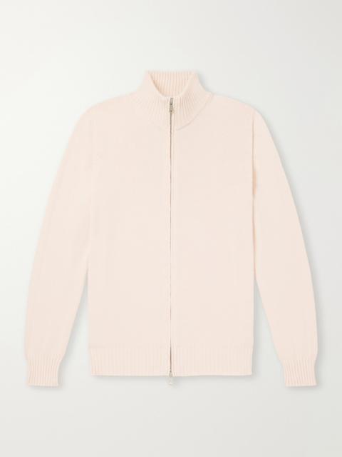 GHIAIA Cotton Zip-Up Sweater