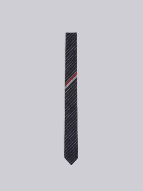 Thom Browne Engineered Chalk Stripe Flannel Classic Tie