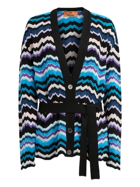 Missoni chevron tie cardigan