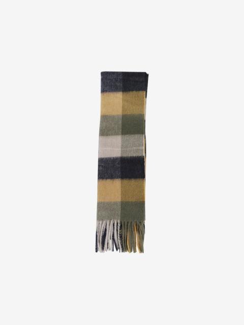 Barbour Tattersall fringed scarf