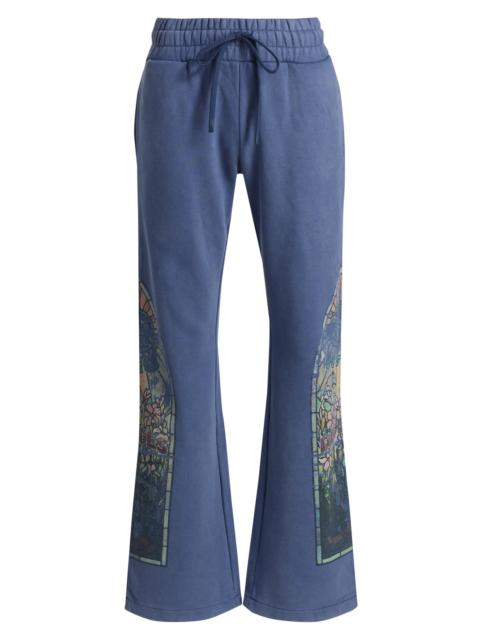WHO DECIDES WAR Men's Faded Cotton Sweatpants - Sky