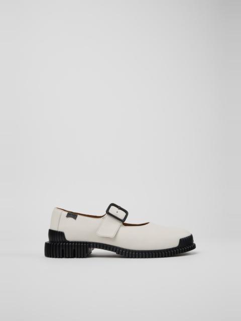CAMPER Pix White Leather Shoes for Women.