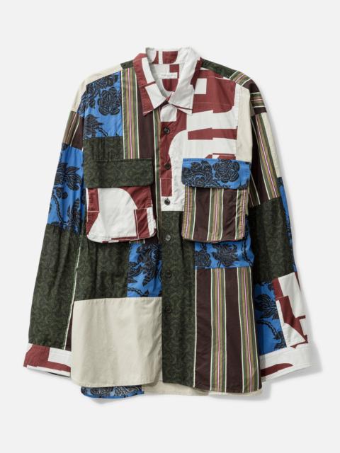 Dries Van Noten FULLY PATCHED OVERSIZED MILITARY SHIRT