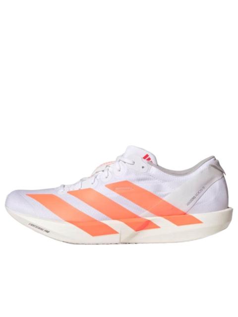 adidas adidas Adizero Adios 9 'White Lucid Orange' JQ0777