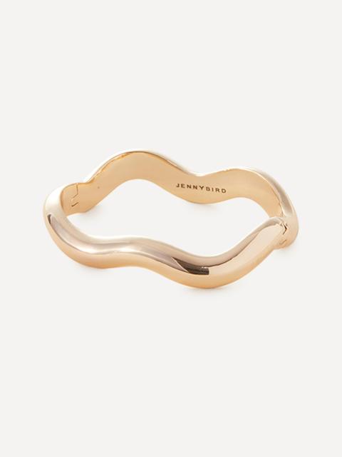 JENNY BIRD 14ct Gold-Plated Ola Bangle Bracelet