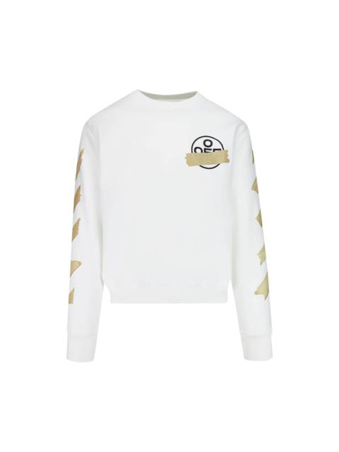 Off-White Tape Arrows Slim Crewneck 'White/Beige'