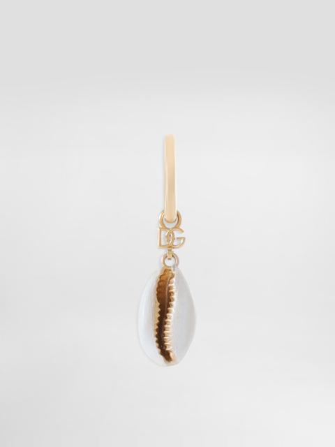 Dolce & Gabbana Creole single earring with shell