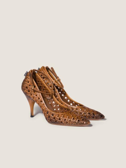 Miu Miu Woven leather pumps