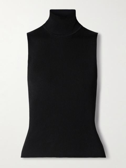 Benita Ribbed-knit Turtleneck Top