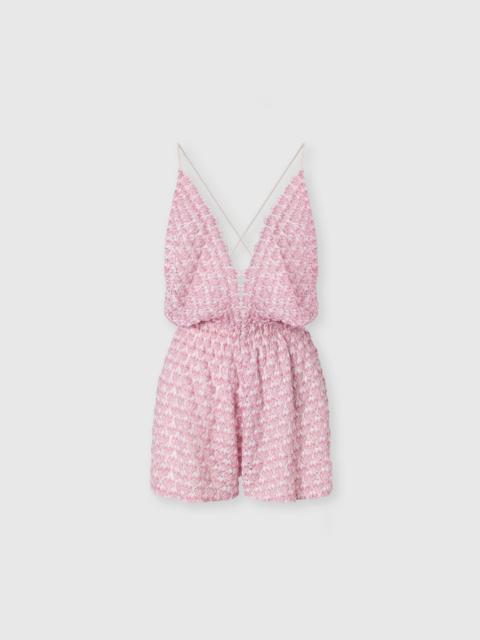 Missoni Short jumpsuit in lace with open back