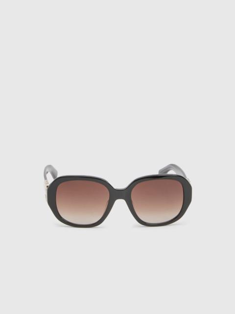 KAREN MILLEN Rounded Buckle Detail Sunglasses