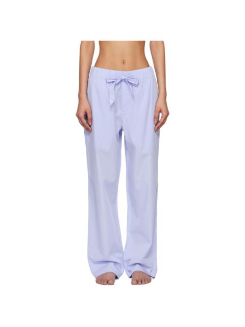 TEKLA Blue Poplin Pyjama Pants