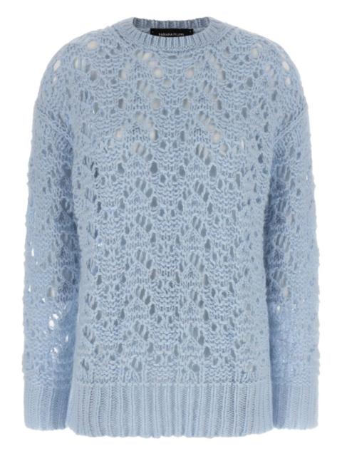 FABIANA FILIPPI openwork crew-neck sweater