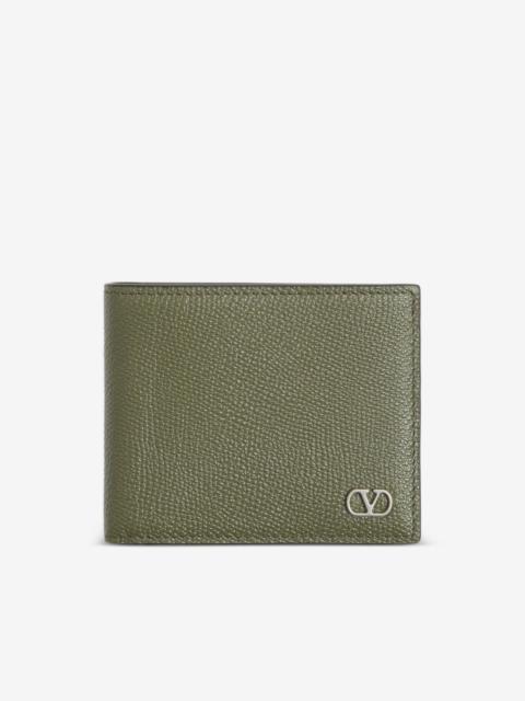 Valentino VLogo Signature grainy calfskin wallet