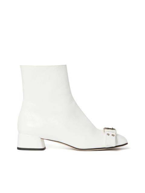 MSGM Leather MSGM Buckle ankle boots