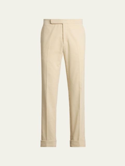 Ralph Lauren Men's Waist-Tab Straight Fit Cotton Corduroy Pants