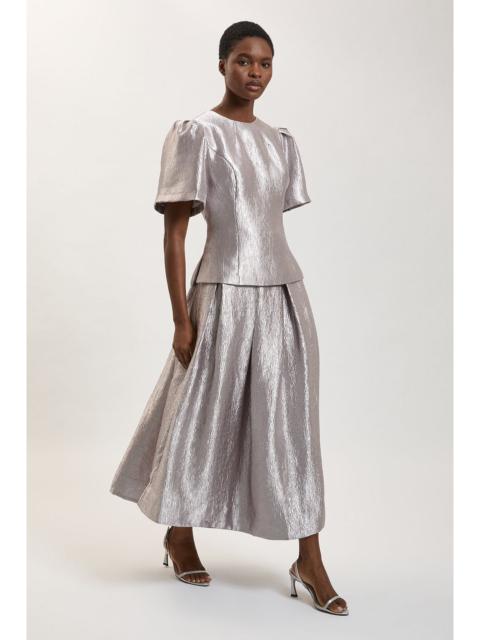 KAREN MILLEN Harper's Bazaar Metallic Textured Prom Skirt
