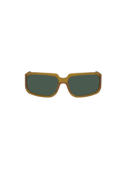 Orange Linda Farrow Edition Square Sunglasses