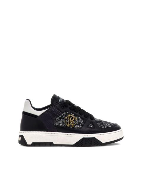 Roberto Cavalli Mirror Snake-plaque sneakers