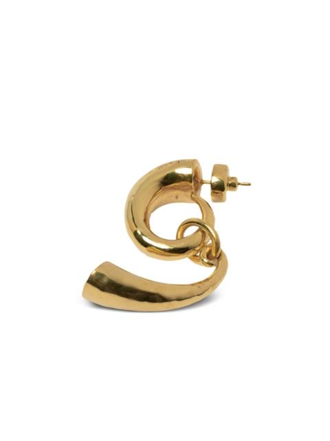 Parts of Four Horn Pendant earring