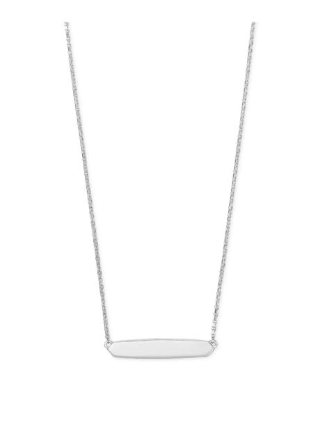 KENDRA SCOTT Mattie Bar Pendant Necklace in Sterling Silver