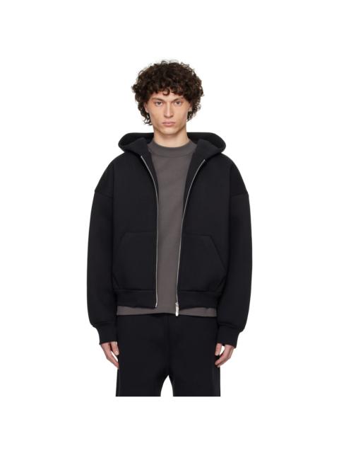 Seventh Black V2 Zipped Hoodie