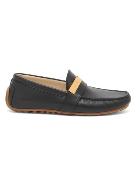 Moschino Men's Leather Driving Loafers - Black