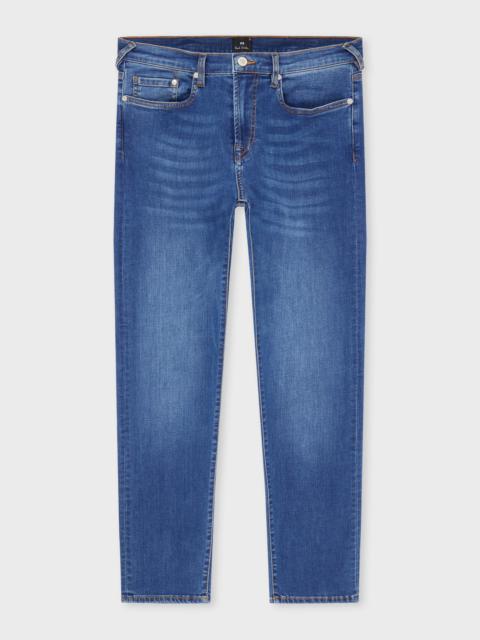 Paul Smith Tapered-Fit Blue Wash 'Organic Reflex Stretch' Jeans