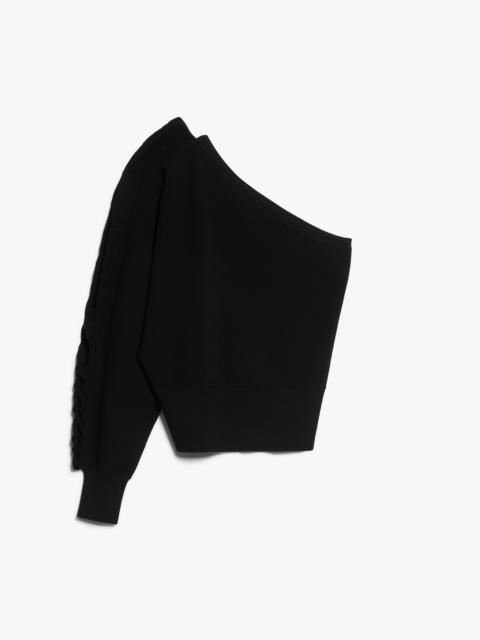 Max Mara MARKUS One-shoulder viscose jumper