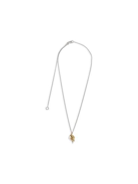 Jil Sander leaf-pendant necklace