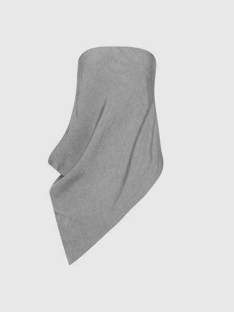 ST. AGNI Strapless Asymm Drape Top - Mist