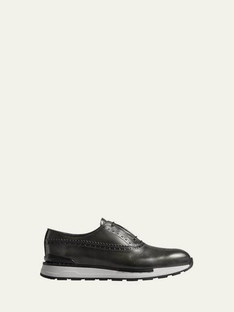 Berluti Men's Fast Track Brogue Leather Sneakers