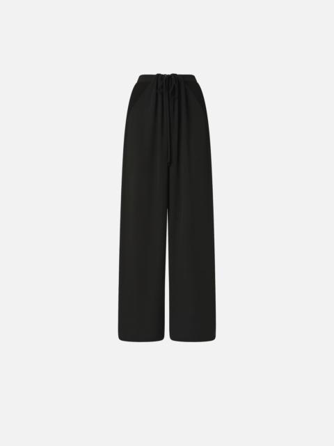 PINKO WIDE-LEG TROUSERS WITH ELASTIC WAIST