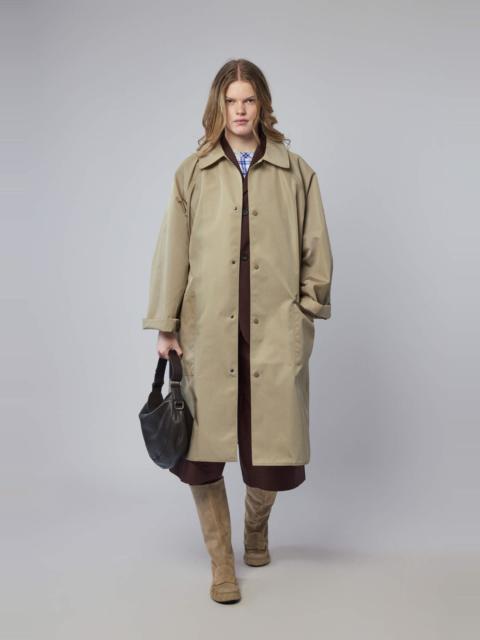 SOFIE D'HOORE Long Raglan Sleeve Coat Front Patch Pockets