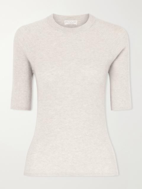 Brunello Cucinelli Ribbed-knit T-shirt