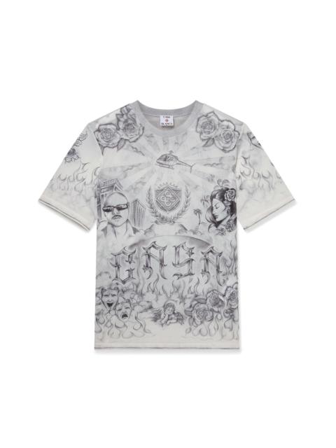 CASABLANCA Tattoo Mesh Top | Casablanca Paris