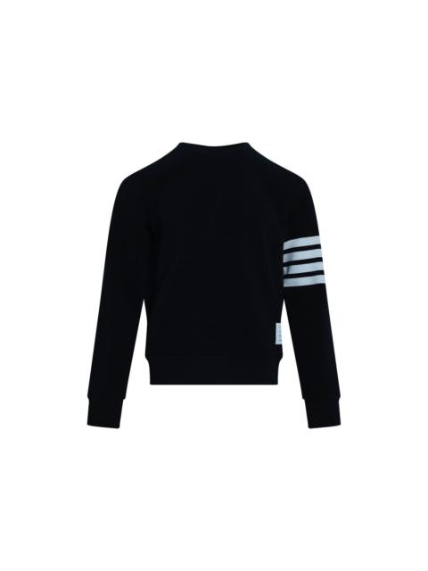 Thom Browne 4-Bar Cotton Pullover Sweatshirt