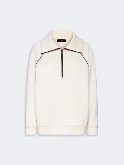 WEEKEND Max Mara BALLATA Scuba jersey sweatshirt - IVORY