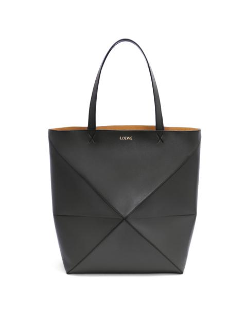 Loewe Large Puzzle Fold Tote in shiny calfskin