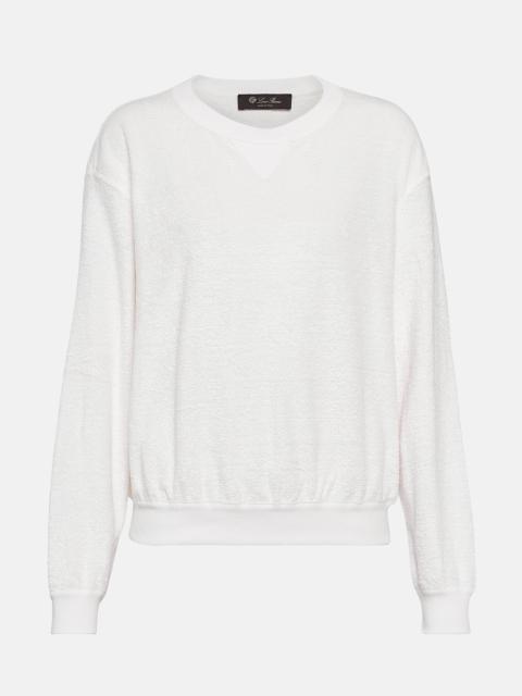 Cotton and linen sweater