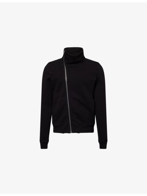 Rick Owens Bauhaus Long-Sleeve Cotton-Jersey Zipped Sweatshirt