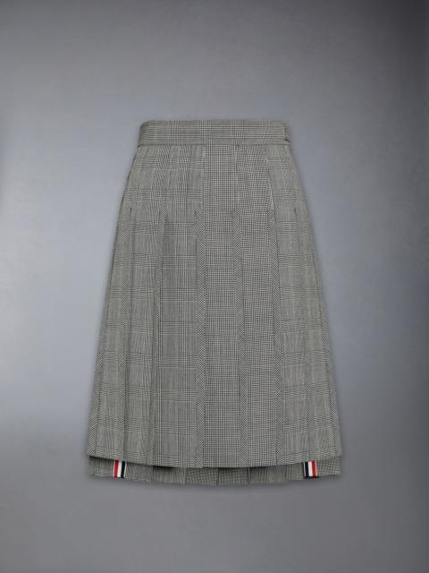 Thom Browne FUNMIX HOUNDSTOOTH FRESCO PLEATED SKIRT