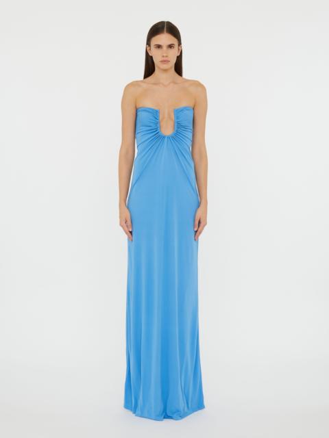 CHRISTOPHER ESBER Arced Palm Strapless Dress