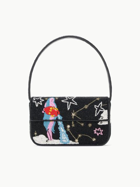 STAUD STAUD TOMMY BEADED BAG AQUARIUS