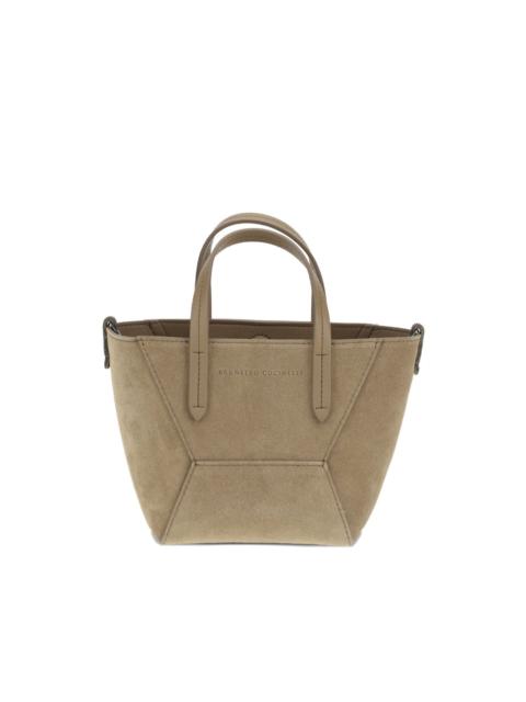 Brunello Cucinelli suede shoulder bag